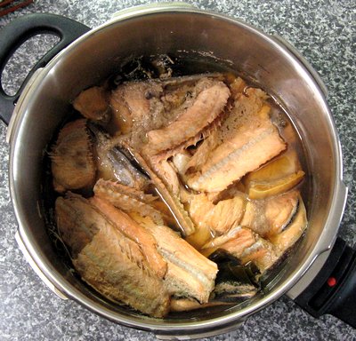 鮭の丸炊きの完成